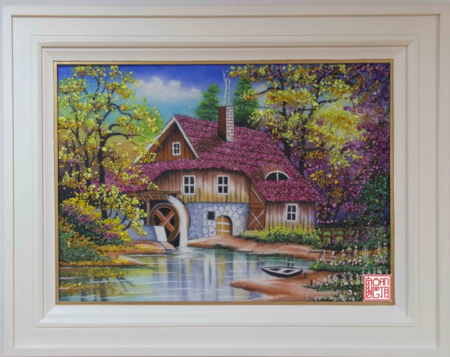 Tranh đá quý thiên nhiên An hạnh