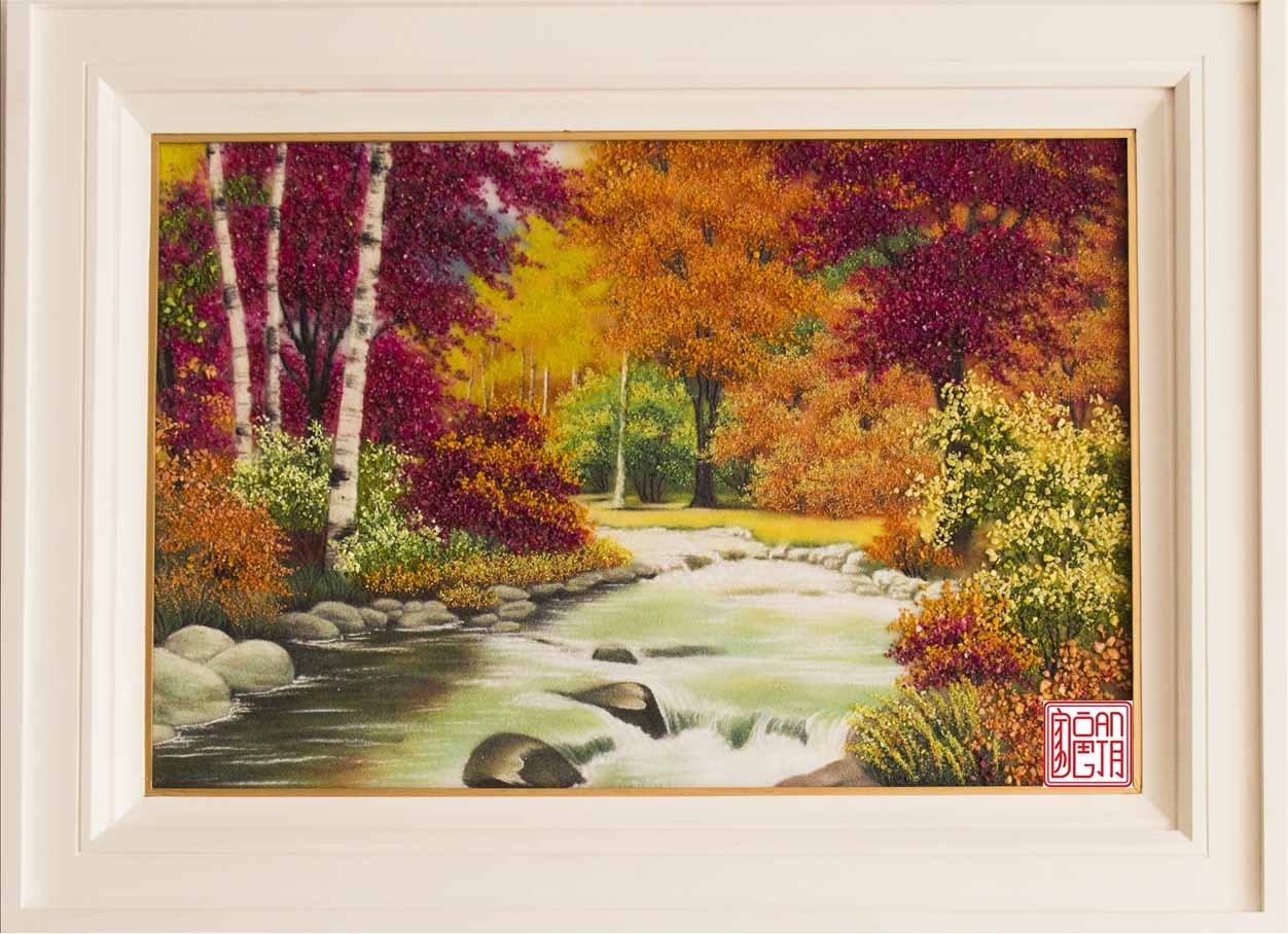 Tranh đá quý thiên nhiên phong cảnh Châu Âu