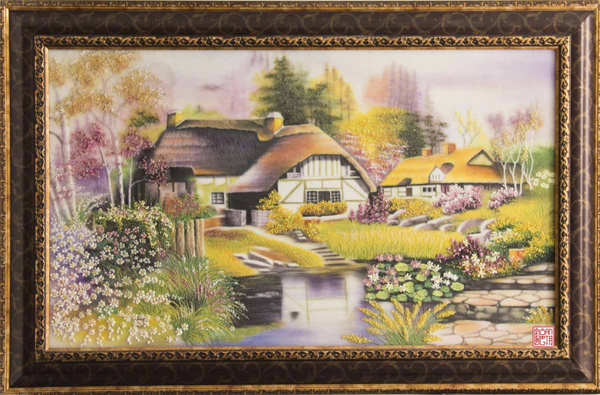 Tranh Đá quý thiên nhiên An lạc