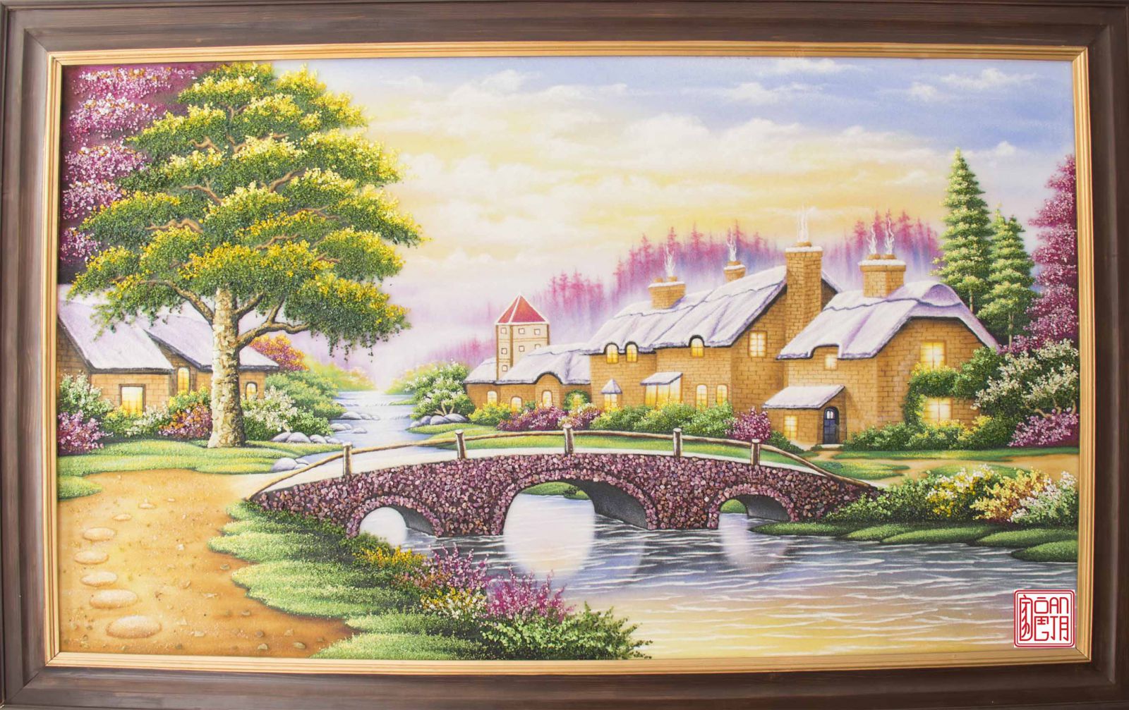 Tranh Đá quý thiên nhiên An gia